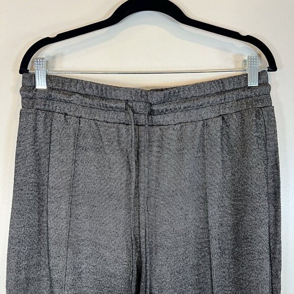 Dex Clothing NWOT Black White Center Seam Drawstring Taper Pant L - Picture 2 of 15